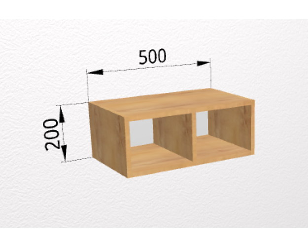 Полка универсальная ПЛД 500 Дуб Бунратти