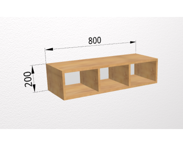 Полка универсальная ПЛД 800 Дуб Бунратти