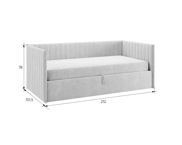 Кровать-софа Твикс латте (велюр)