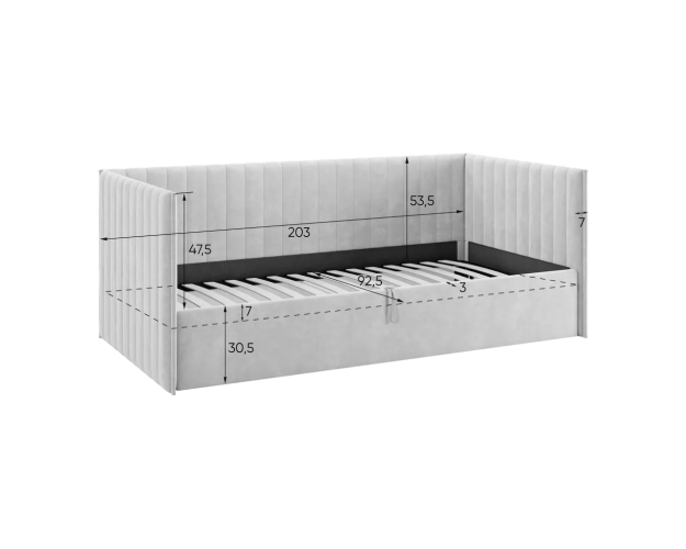 Кровать-софа Твикс латте (велюр)