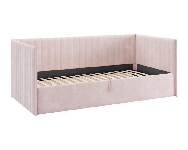 Кровать-софа Твикс нежно-розовый (велюр)