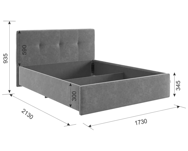 Кровать с подъемным механизмом Веста 1600 крем (велюр)