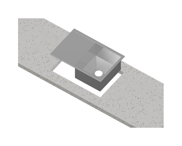 Вырез под мойку с установкой
