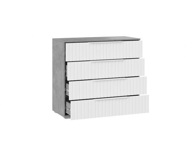 Комод Хилтон ателье светлый / белый