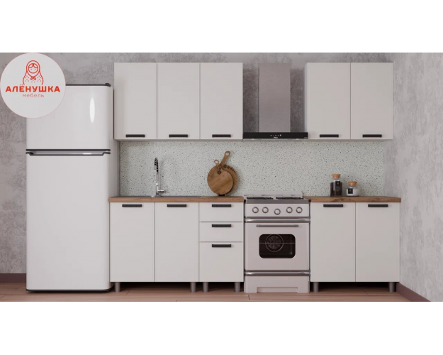 Кухонный гарнитур Лаванда 2.0 молочный